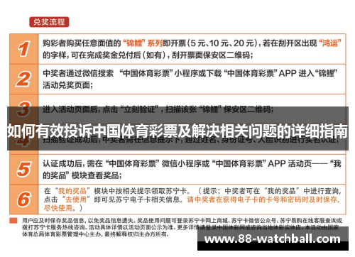 如何有效投诉中国体育彩票及解决相关问题的详细指南